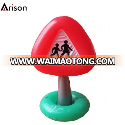 PVC inflatable traffic guide board nameplate for inflatable road indicator warn board